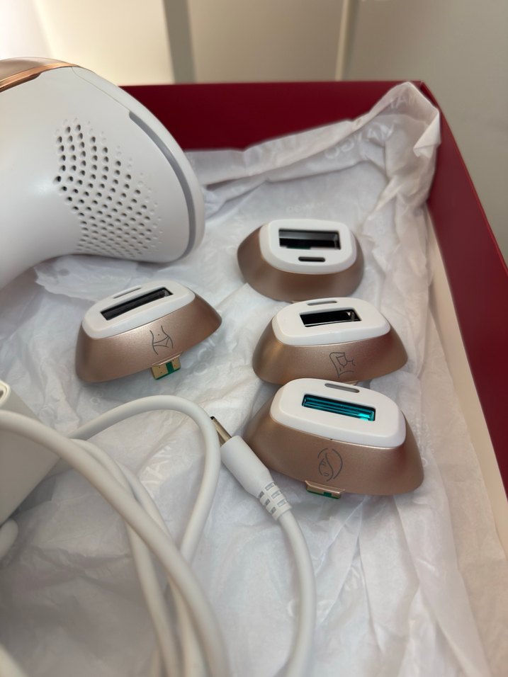 Beyaz Lazer Epilasyon Cihazı ve Yedek Başlıklar - Görsel 5