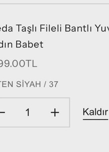 Siyah  Kadın Babet - Görsel 2