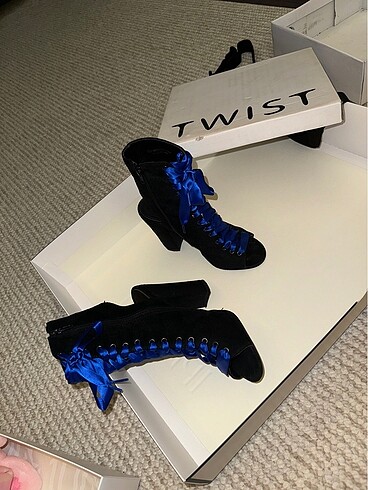 Twist topuklu ayakkabı