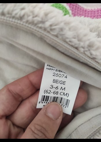 Gri Erkek Bebek Nakışlı Kürklü Tulumu - Görsel 3