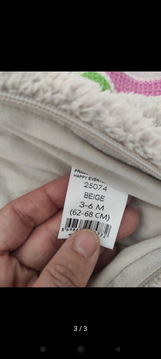 Gri Erkek Bebek Nakışlı Kürklü Tulumu - Görsel 3