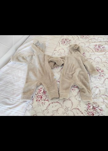 Kürklü Nakışlı Erkek Bebek Tulum - Görsel 2