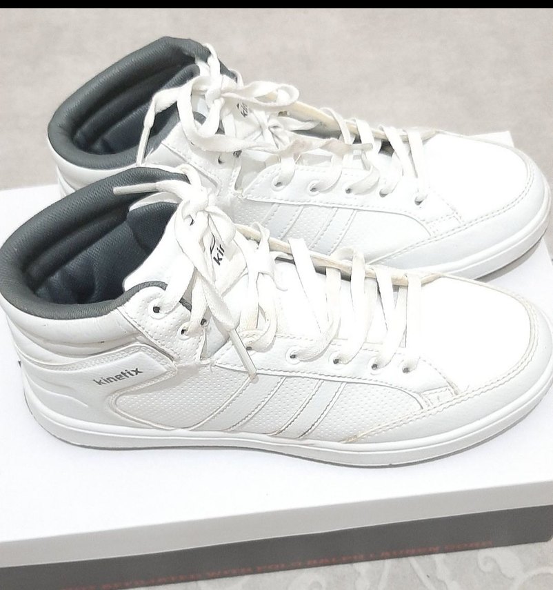 Beyaz Bağcıklı KİNETİKS SPOR Ayakkabı - Görsel 2