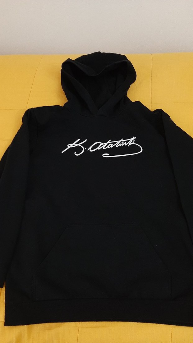 Kapüşonlu Siyah Erkek Sweatshirt - Görsel 3