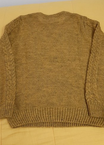 Kahverengi Örgü Çocuk Kazak - Görsel 4