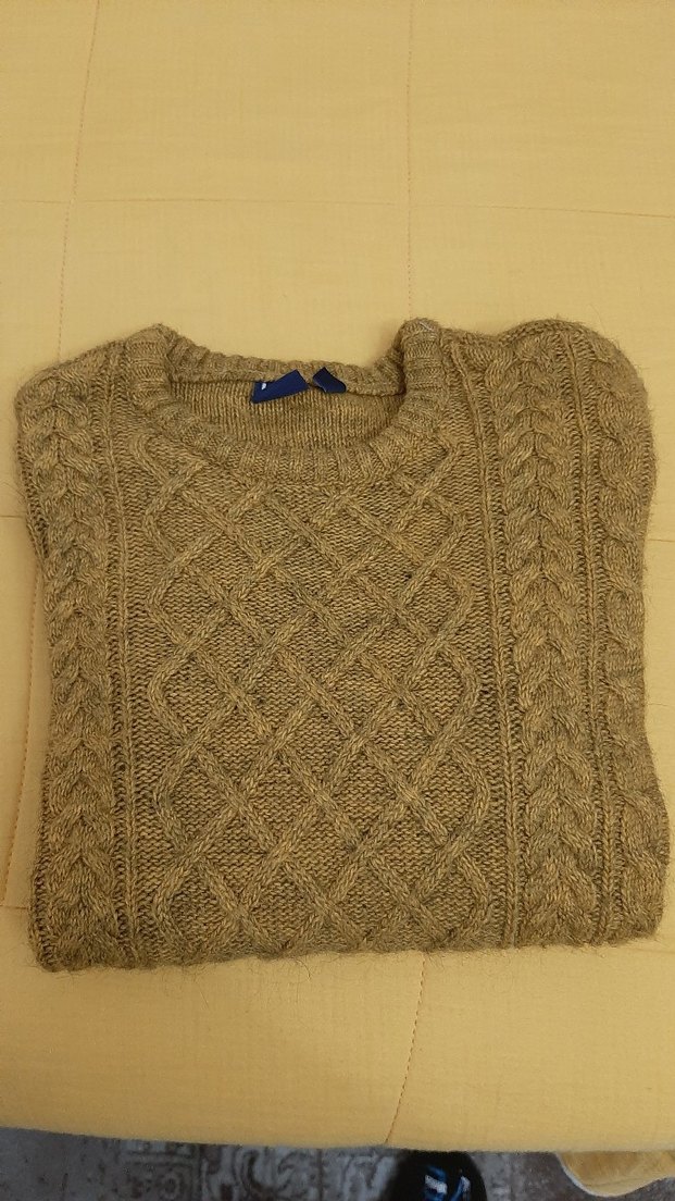 Kahverengi Örgü Çocuk Kazak - Görsel 2