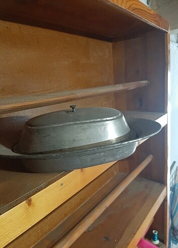 Bakır kapaklı kayık tabak