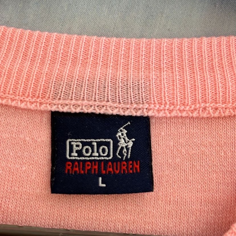Polo Ralph Lauren Pembe V Yaka Kadın Kazak - Görsel 4