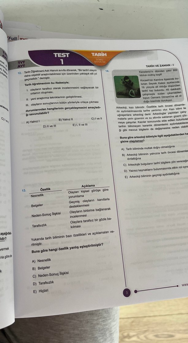 TYT-AYT Tarih Soru Bankası Retro Yayınları hiç çözülmemiş - Görsel 5