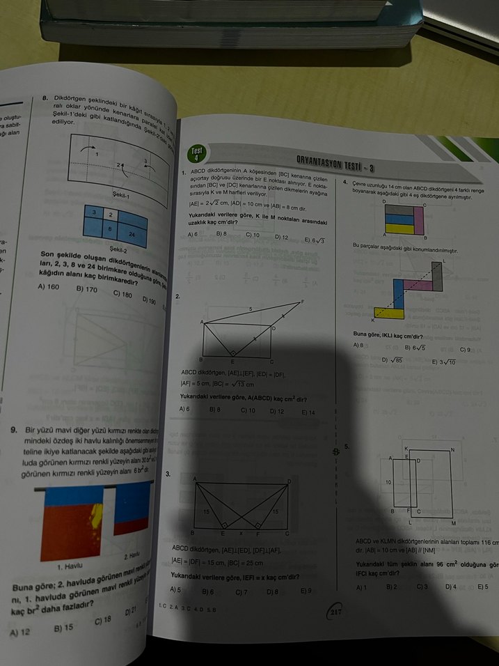 TYT-AYT Geometri Soru Bankası PDF Çözümlü - Görsel 4