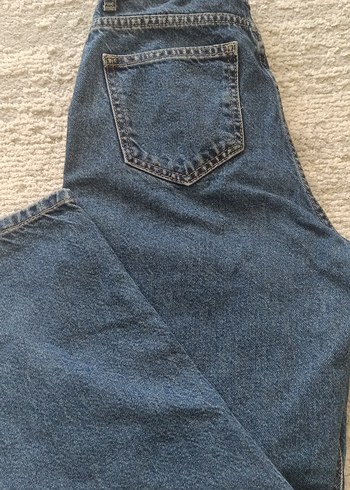 26 Beden mavi Renk Kadın Mavi Denim Bol Kesim Jean