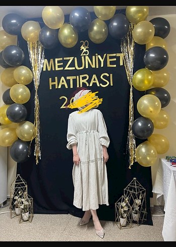 Uzun Pamuklu Elbise - Görsel 3