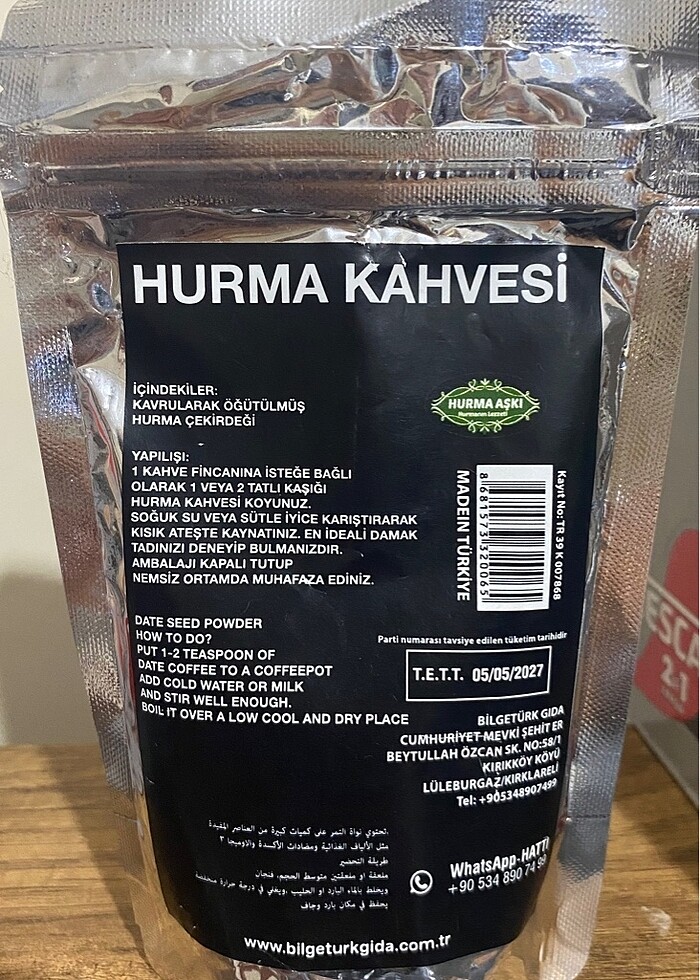 Hurma kahvesi - Görsel 2