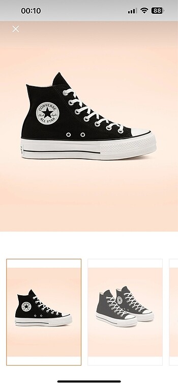 Converse Siyah uzun converse