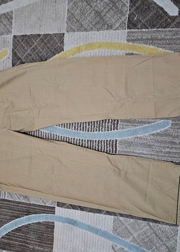 Bej Düğmeli Erkek Pijama Üstü, Uzun Kollu 56 beden - Görsel 4