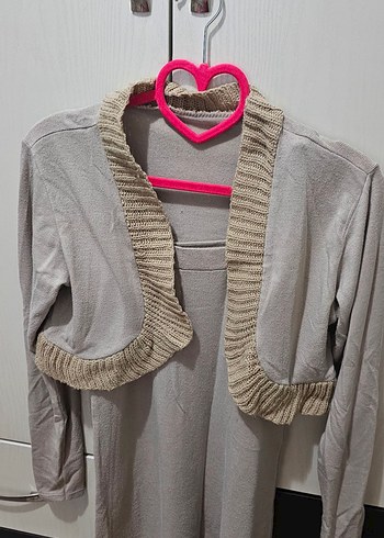 Dantel Detaylı V Yaka Bohem Mini Atlet ve Ceket - Görsel 2