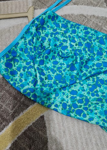 Mavi Bağlamalı Desenli Kadın Bikini Takımı - Görsel 3