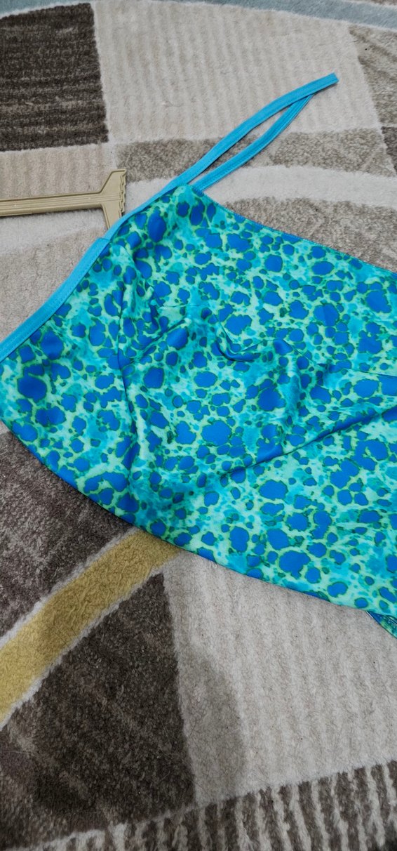 Mavi Bağlamalı Desenli Kadın Bikini Takımı - Görsel 3