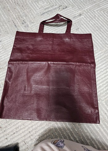 Siyah ve Kırmızı Deri Parisian Goth Kadın Çanta - Görsel 5