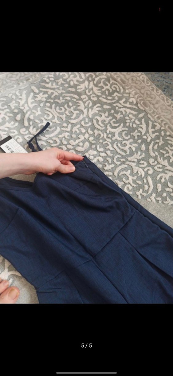 Kadın Lacivert Kot Tulum - Görsel 5