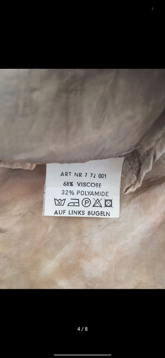 Vintage Düğmeli Bej Kadın Gömlek - Görsel 4