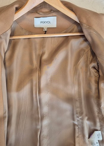 İpekyol Bej Midi Düğmeli Kaban - Görsel 11