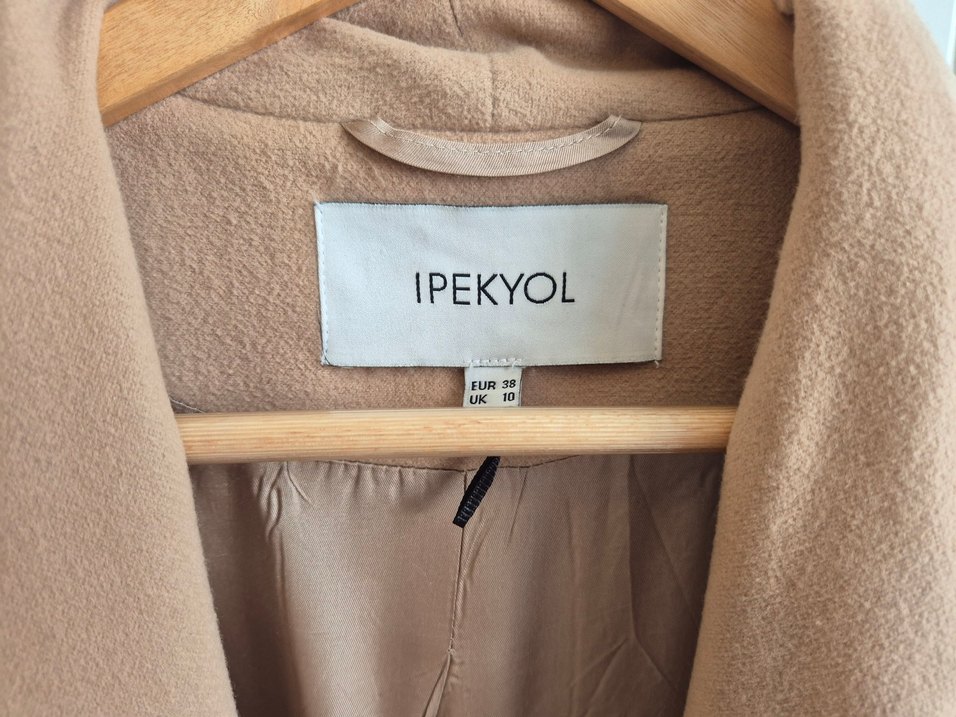 İpekyol Bej Midi Düğmeli Kaban - Görsel 3