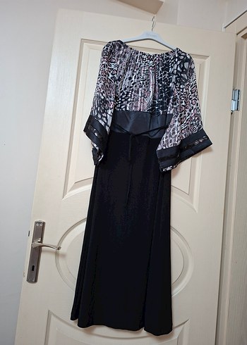 Payetli Ara boy Yarım Kol Elbise - Görsel 7