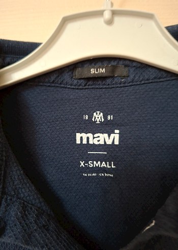 Erkek Lacivert Denim Polo Tişört - Görsel 6