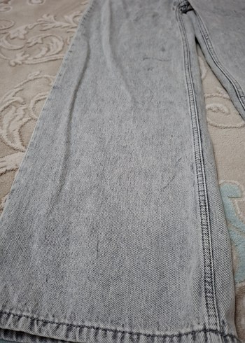 Bol Paça Kadın Kot Pantolon - Görsel 2