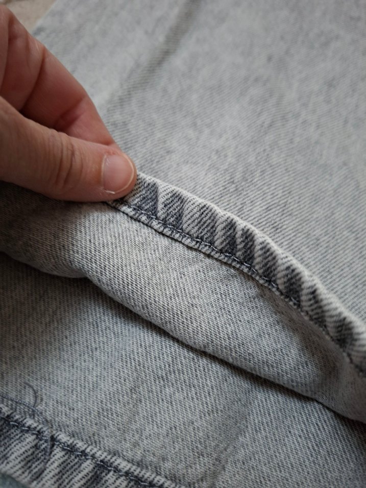 Bol Paça Kadın Kot Pantolon - Görsel 3