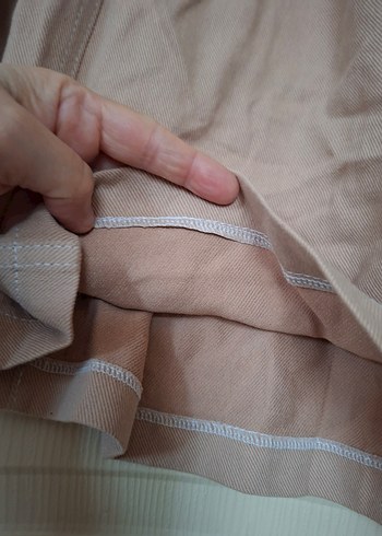 Kız Çocuk Bej Pileli Etek - Görsel 5