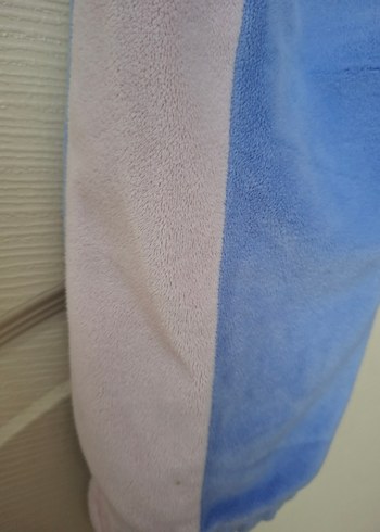 Blok Renkli Kız Çocuk Kadife Eşofman Altı - Görsel 5