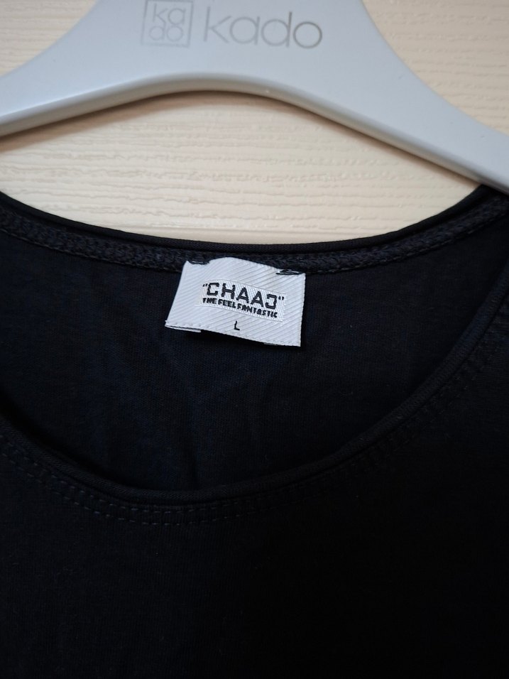 Kadın Siyah Kısa Kollu Tişört - Görsel 4