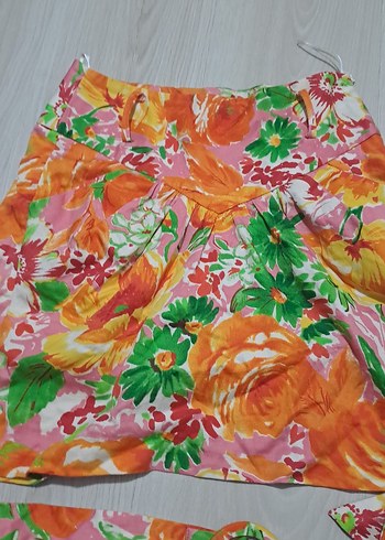 Çiçek Desenli Renkli Mutfak Önlüğü - Görsel 2