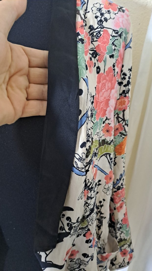 Çiçek Desenli Bohem Mini Kimono - Görsel 3