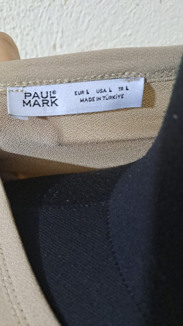 Bej Kısa Kollu Crop Tişört - Görsel 3