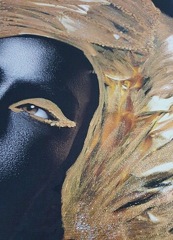 Kanvas Simli 3 adet 50×70 kabartmalı tablo - Görsel 9