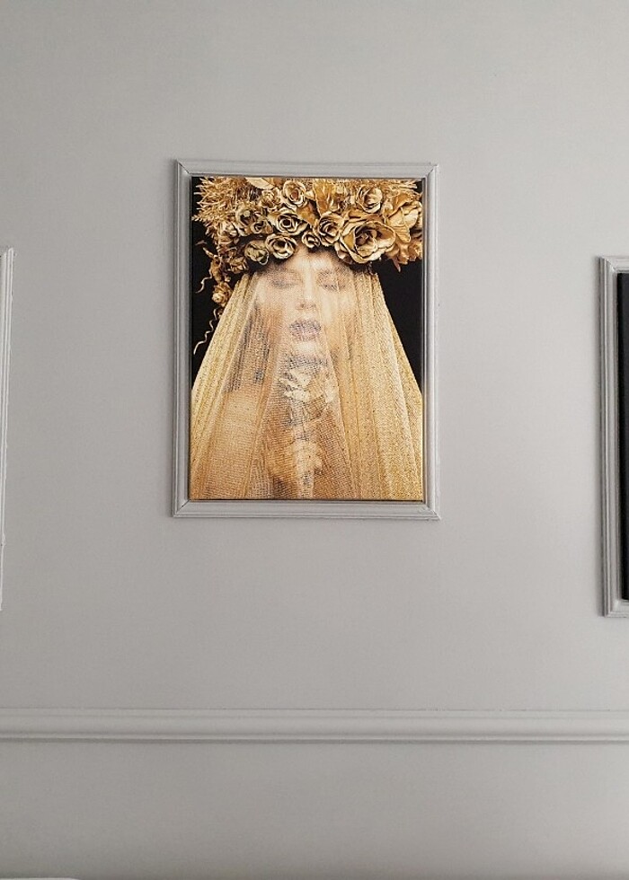 Kanvas Simli 3 adet 50×70 kabartmalı tablo - Görsel 3