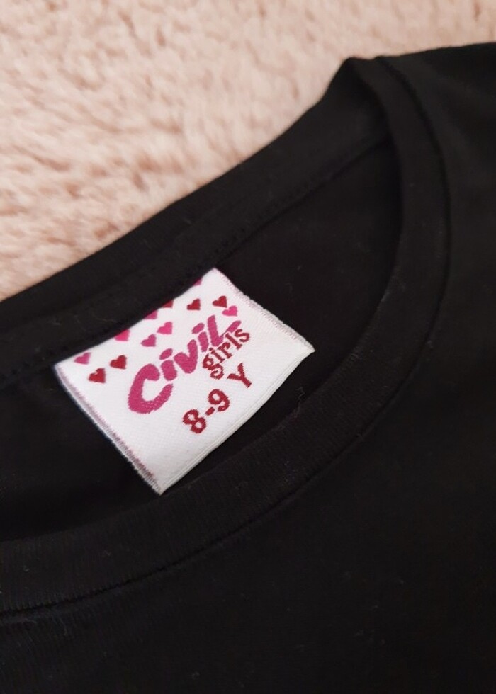 Civil tqş işlemeli tşörht 8/9 - Görsel 3