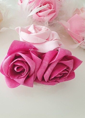 Tüylü klipsli toka 4 adet - Görsel 6