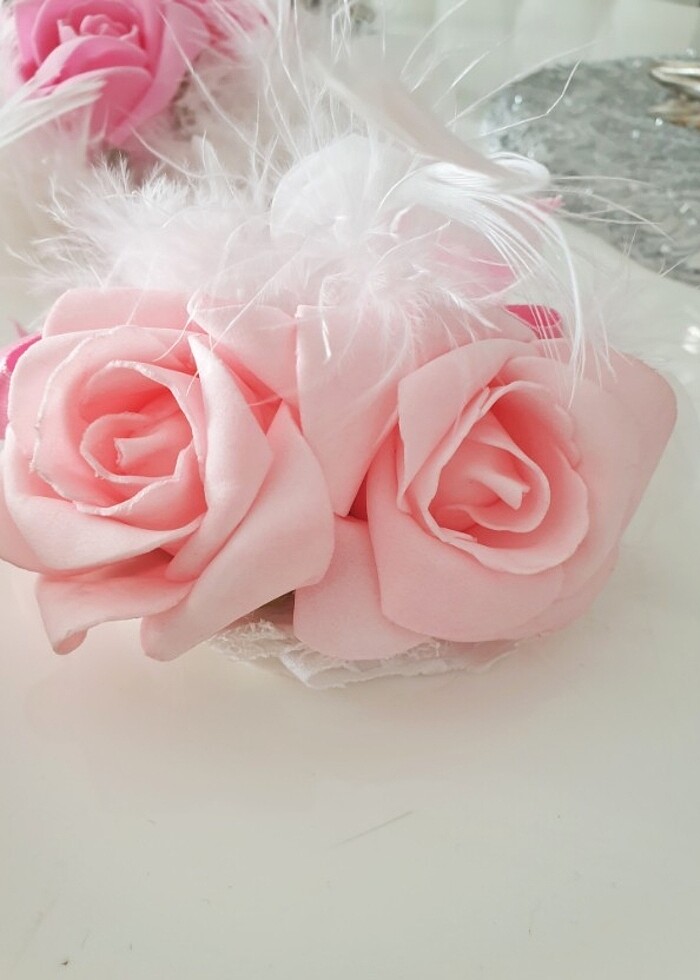 Tüylü klipsli toka 4 adet - Görsel 2