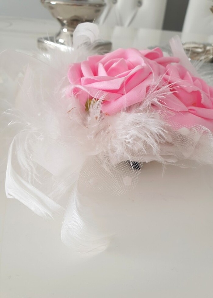 Tüylü klipsli toka 4 adet - Görsel 4