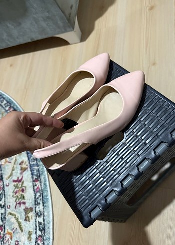 Pembe Tokalı Stiletto Kadın Ayakkabı - Görsel 2