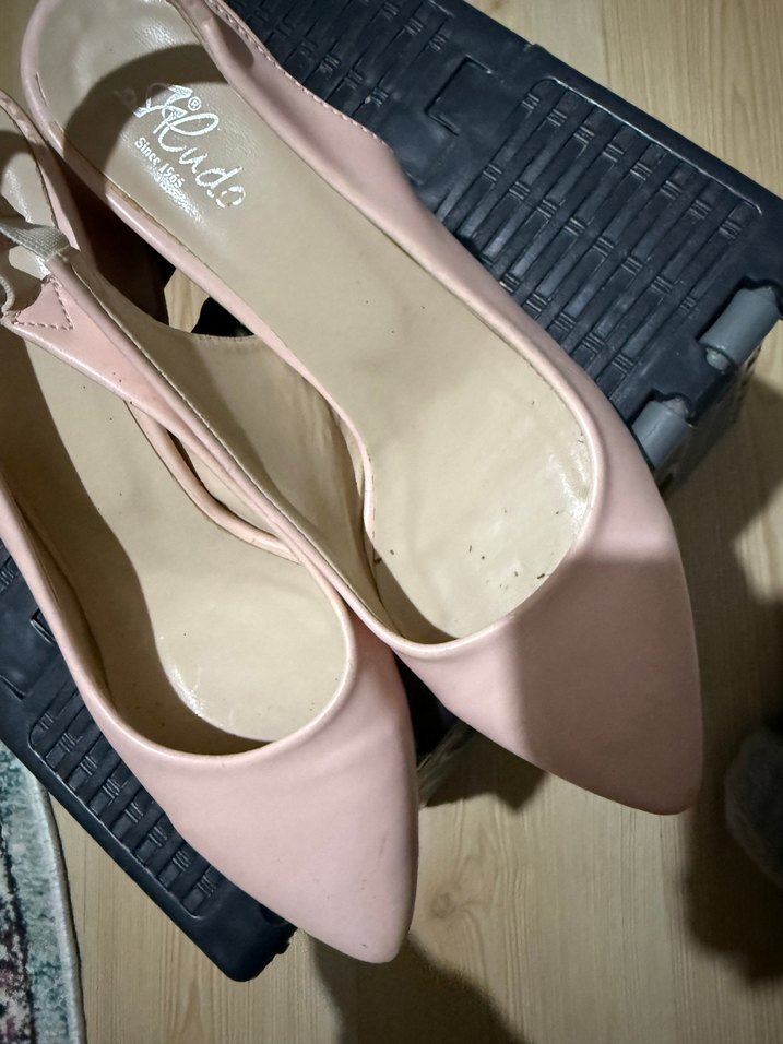 Pembe Tokalı Stiletto Kadın Ayakkabı - Görsel 5