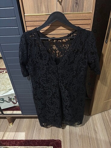 Dantel abiye elbise - Görsel 2