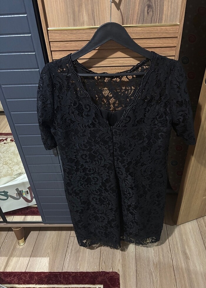 Dantel abiye elbise - Görsel 2