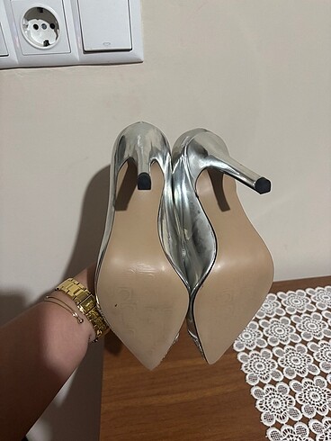 37 Beden gri Renk Abiye ayakkabı