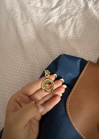 Mavi Deri Kadın Sırt Çantası - Görsel 3