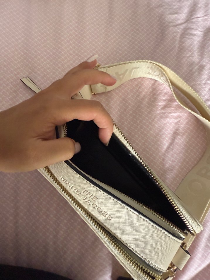 Kadın Beyaz Deri Omuz Çantası - Görsel 3